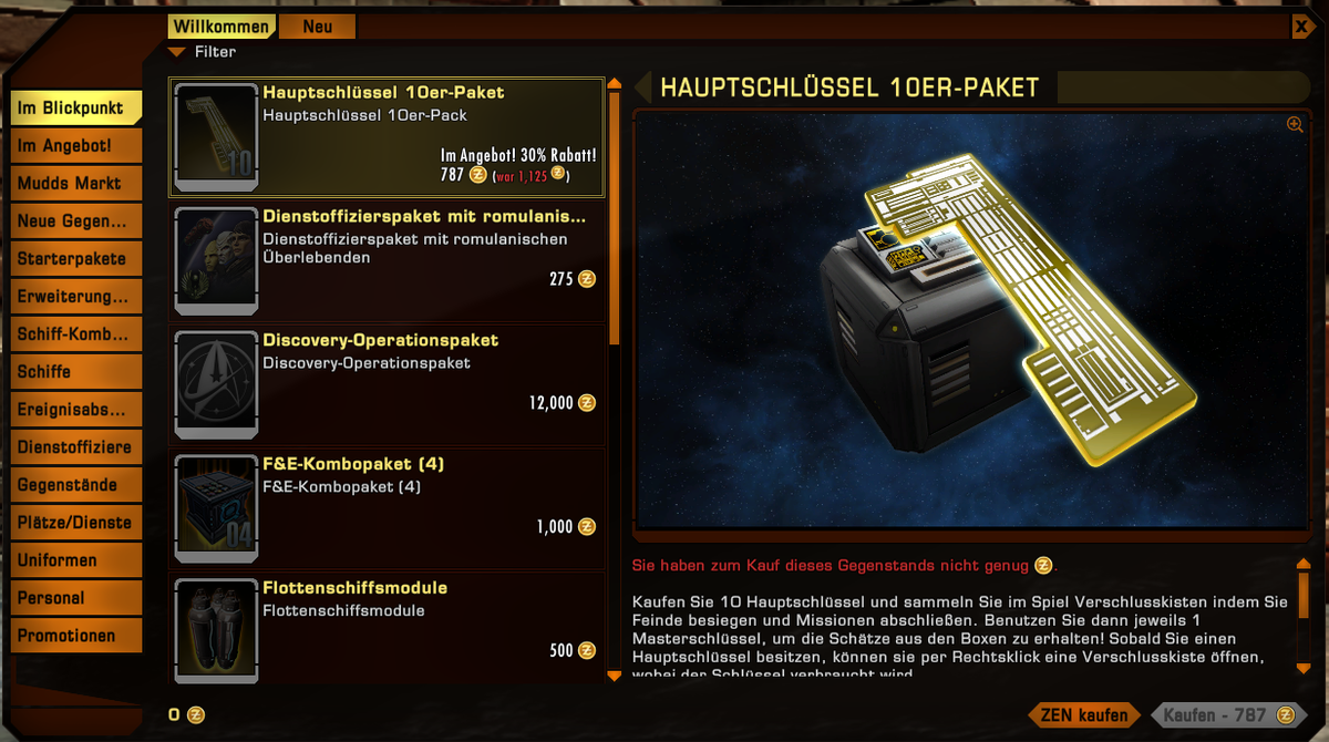 Zen Store Offizielles deutsches Star Trek Online Wiki