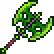 Grande hache en chlorophyte