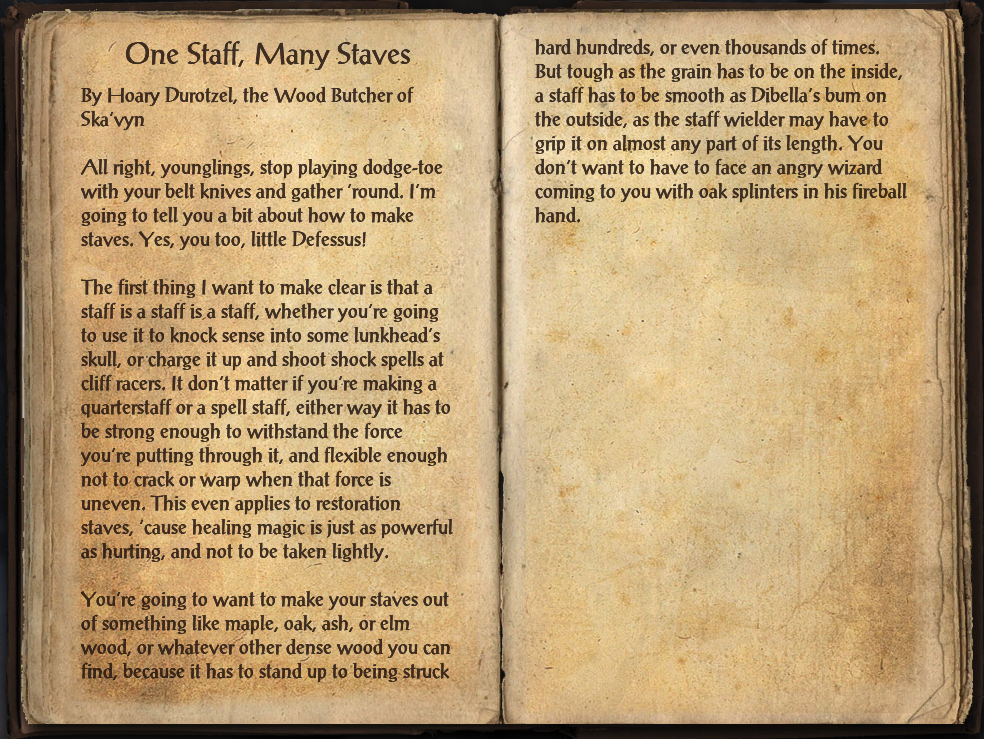 FileOne Staff, Many Staves.png TESO Wiki The Elder Scrolls Online