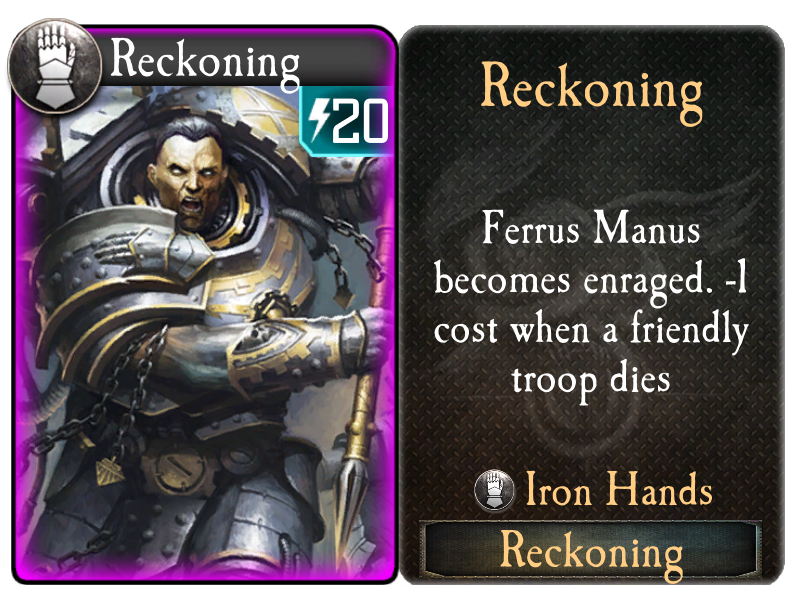 Reckoning (Iron Hands) Official Horus Heresy Legions Wiki