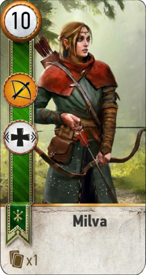 Milva (carta da gwent) - Witcher Wiki ufficiale