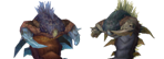 Steel yourselves, heroes, for the twin terrors Acidmaw and Dreadscale enter the arena!